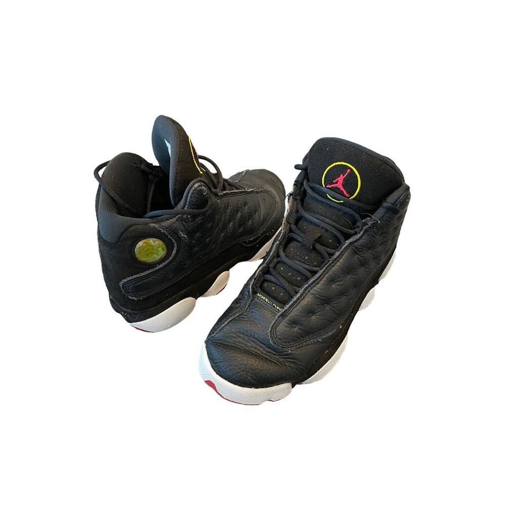 Jordan 13 Retro GS Shoes Playoffs Black White DJ3003-062 Size 5.5 Y Women's 7